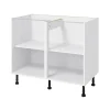 nouveau produit Castorama Caisson Bas De Cuisine GoodHome Caraway Blanc H. 72 Cm X L. 100 Cm 5