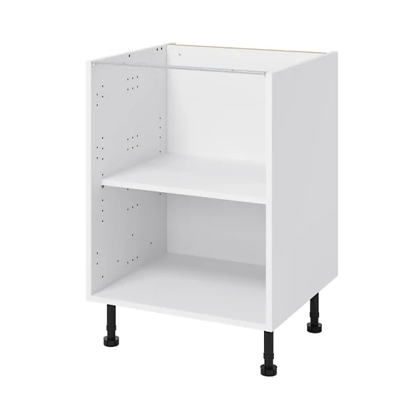 Castorama Caisson Bas De Cuisine GoodHome Caraway Blanc H. 72 Cm X L. 60 Cm grande promotion 1