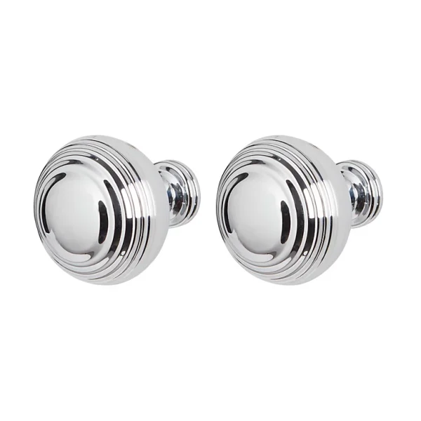 Castorama Poignée De Meuble De Cuisine GoodHome Bril Garni Argent L. 3.2 Cm, 2 Pièces vente en ligne 1