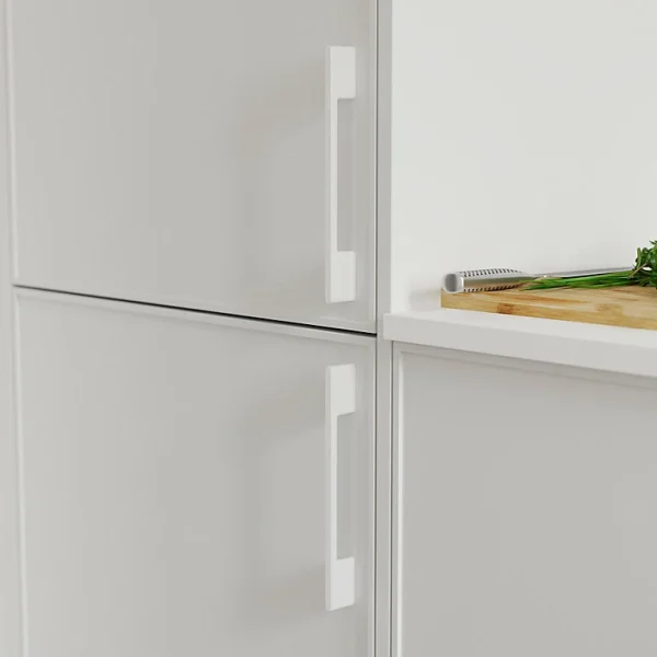france Castorama Poignée De Meuble De Cuisine GoodHome Cacao Blanc L. 22 Cm, 2 Pièces 1