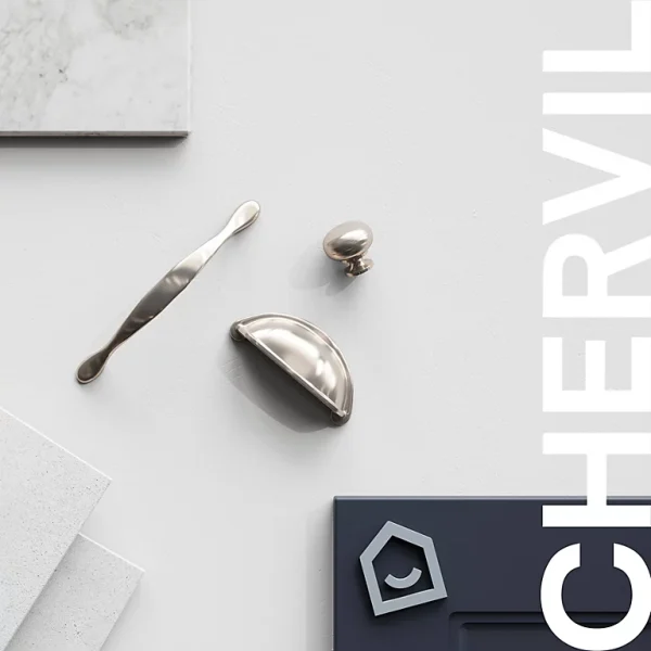 Castorama Poignée De Meuble De Cuisine GoodHome Chervil Effet Nickel L. 3,2 Cm, 2 Pièces SOLDES TOUT À 1