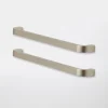 grossiste Castorama Poignée De Meuble De Cuisine GoodHome Epazote Argent L. 20 Cm, 2 Pièces 5