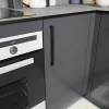 Castorama Poignée De Meuble De Cuisine GoodHome Golpar Noir L. 23,3 Cm, 2 Pièces boutique en france 5