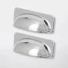 Castorama Poignée De Meuble De Cuisine GoodHome Juniper Argent L. 9.6 Cm, 2 Pièces Authenticité garantie 5