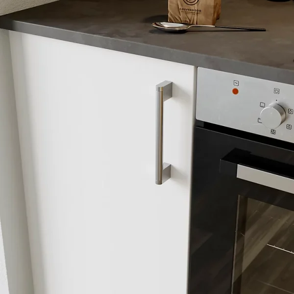 excellents soldes Castorama Poignée De Meuble De Cuisine GoodHome Khara Effet Nickel L. 18,8 Cm, 2 Pièces 1