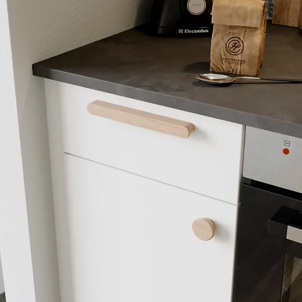 Boutique Castorama Poignée De Meuble De Cuisine GoodHome Serrano Effet Chêne L. 22 Cm, 2 Pièces 1